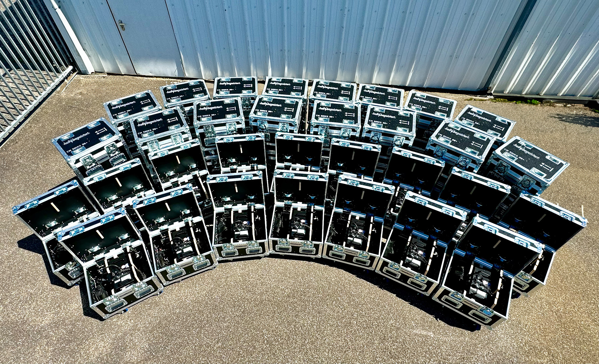 ChainMaster D8+ 500 kg Motor-Kettenzüge in Cases – bereit für den Einsatz